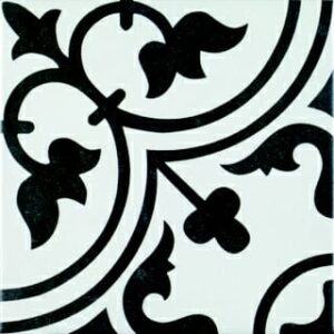 Tudor White Pattern 25x25