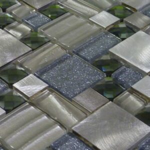 grecian silver modular tile