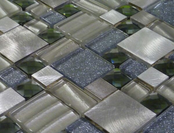 grecian silver modular tile